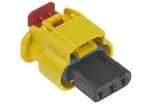 Produktfoto 1 von Molex 34900 Steckverbindergehäuse, Kabel, Steckverbindergehäuse, Crimpbefestigung, Buchse, 3-polig, Gelb / 1-reihig