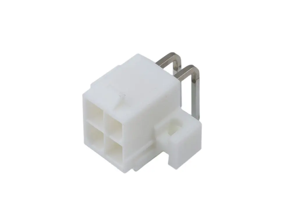 Produktfoto 1 von Molex 5569 Leiterplatten-Stiftleiste gewinkelt, 4-polig / 2-reihig, Raster 4.2mm, Ummantelt