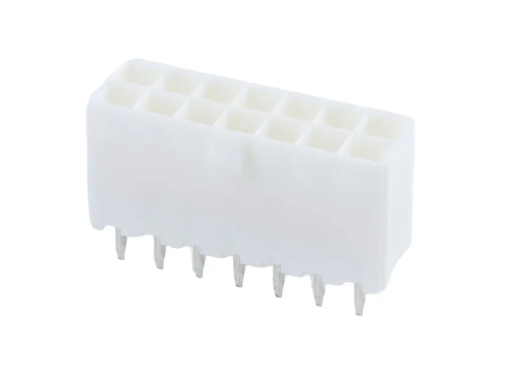 Produktfoto 1 von Molex 5569 Leiterplatten-Stiftleiste Vertikal, 14-polig / 2-reihig, Raster 4.2mm, Ummantelt