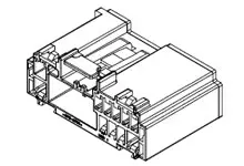 Produktfoto 1 von Molex 30700 Steckverbindergehäuse Gehäuse, Buchse, 24-polig, Grau / 2-reihig