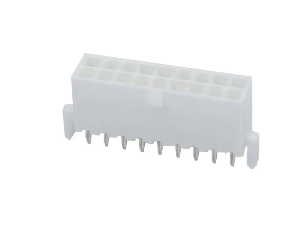Produktfoto 1 von Molex 5566 Leiterplatten-Stiftleiste Vertikal, 18-polig / 2-reihig, Raster 4.2mm, Ummantelt