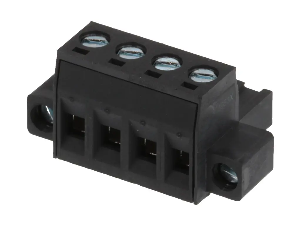Produktfoto 1 von Molex 39534 Steckbarer Klemmenblock Steckverbinder 4-Kontakte 5.08mm-Raster Vertikal