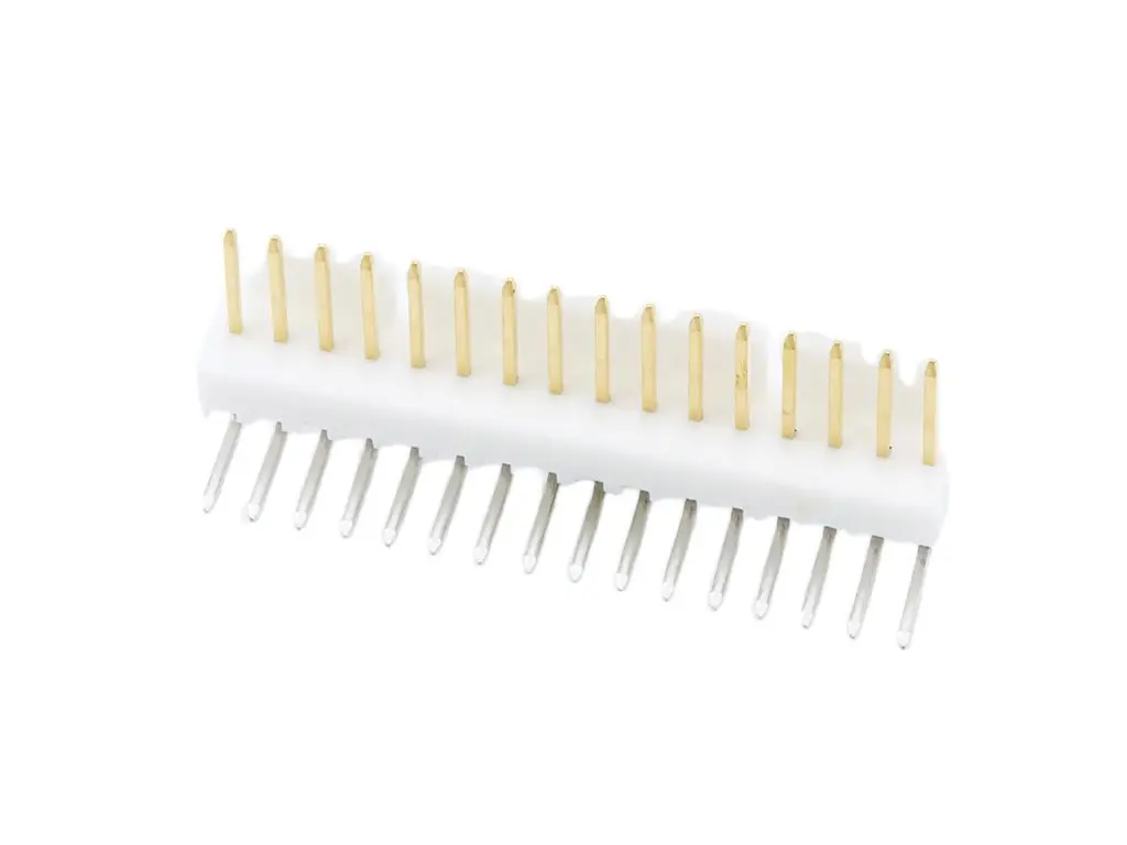 Molex 7478 Leiterplattenleiste gewinkelt, 16-polig / 1-reihig, Raster 2.54 mm Raster Durchsteckmontage, Ummantelt