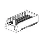 Produktfoto 1 von Molex 170335, 1.35 mm Backplane-Steckverbinder Anschluss, 216-polig, 12-reihig, Vertikal 18