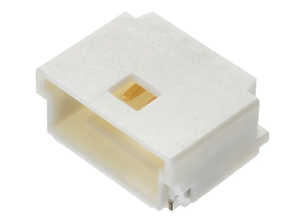 Produktfoto 1 von Molex 202396 Leiterplattenleiste gewinkelt, 2-polig / 1-reihig, Raster 1 mm Raster Oberfläche, Ummantelt