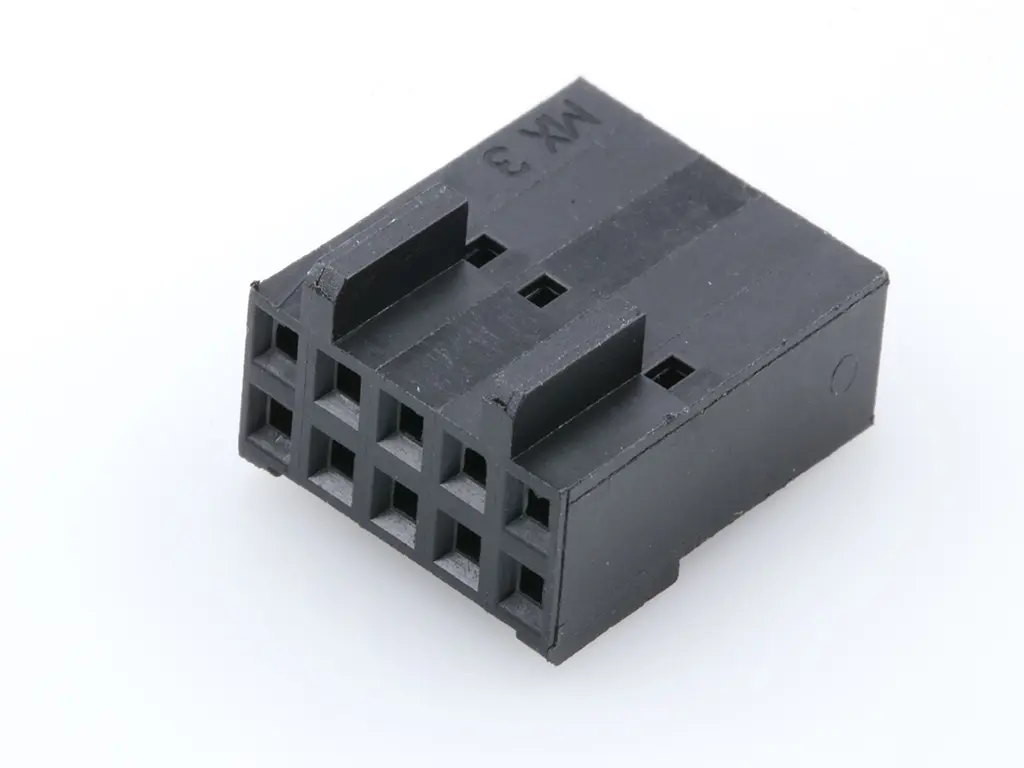 Molex 70450 Buchse Gehäuse und Stecker 2.54 mm, 10-polig / 2-reihig Gerade