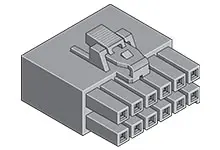 Produktfoto 1 von Molex 172258 Buchse Gehäuse und Stecker 3.5 mm, 4-polig / 2-reihig Gerade