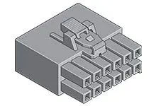 Produktfoto 1 von Molex 172258 Buchse Crimpsteckverbinder-Gehäuse 3.5 mm, 4-polig / 2-reihig Gerade