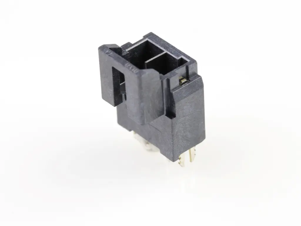Molex 172287 Leiterplattenleiste Vertikal, 2-polig / 1-reihig, Raster 3.5 mm Raster Leiterplattenmontage, Ummantelt