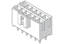 Molex 172298 Leiterplattenleiste Vertikal, 10-polig / 2-reihig, Raster 3.5 mm Raster Leiterplattenmontage, Ummantelt