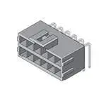 Molex 172316 Leiterplattenleiste gewinkelt, 14-polig / 2-reihig, Raster 3.5 mm Raster Leiterplattenmontage, Ummantelt