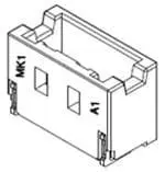 Produktfoto 1 von Molex 104127 Leiterplattenleiste Vertikal, 5-polig / 1-reihig, Raster 1 mm Raster Oberfläche, Ummantelt
