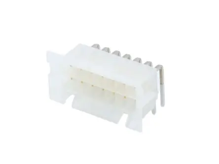 Molex 42404 Leiterplattenleiste gewinkelt, 14-polig / 2-reihig, Raster 4.2 mm Raster Leiterplattenmontage, Ummantelt