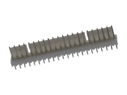 Molex 6373 Leiterplattenleiste Vertikal, 22-polig / 1-reihig, Raster 2.54 mm Raster Durchsteckmontage, Ummantelt