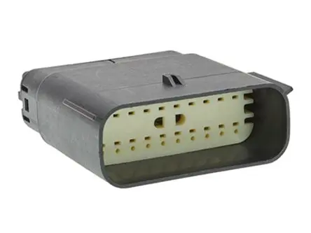 Produktfoto 1 von Molex 33482 Steckverbindergehäuse, Kabel, Steckverbindergehäuse, Crimpbefestigung, Stecker, 20-polig, Schwarz / 2-reihig