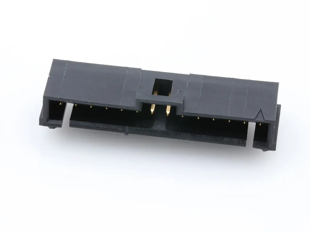 Produktfoto 1 von Molex 70634 Leiterplattenleiste gewinkelt, 4-polig / 1-reihig, Raster 2.54 mm Raster Oberfläche, Ummantelt