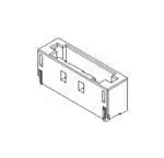 Produktfoto 1 von Molex 104130 Leiterplattenleiste gewinkelt, 5-polig / 1-reihig, Raster 1.25 mm Raster, Ummantelt