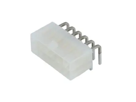 Molex 5569 Leiterplattenleiste gewinkelt, 12-polig / 2-reihig, Raster 4.2 mm Raster Leiterplattenmontage, Ummantelt