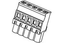 Produktfoto 1 von Molex 39533 Steckbarer Klemmenblock Steckverbinder 12-Kontakte 5.08mm-Raster Vertikal