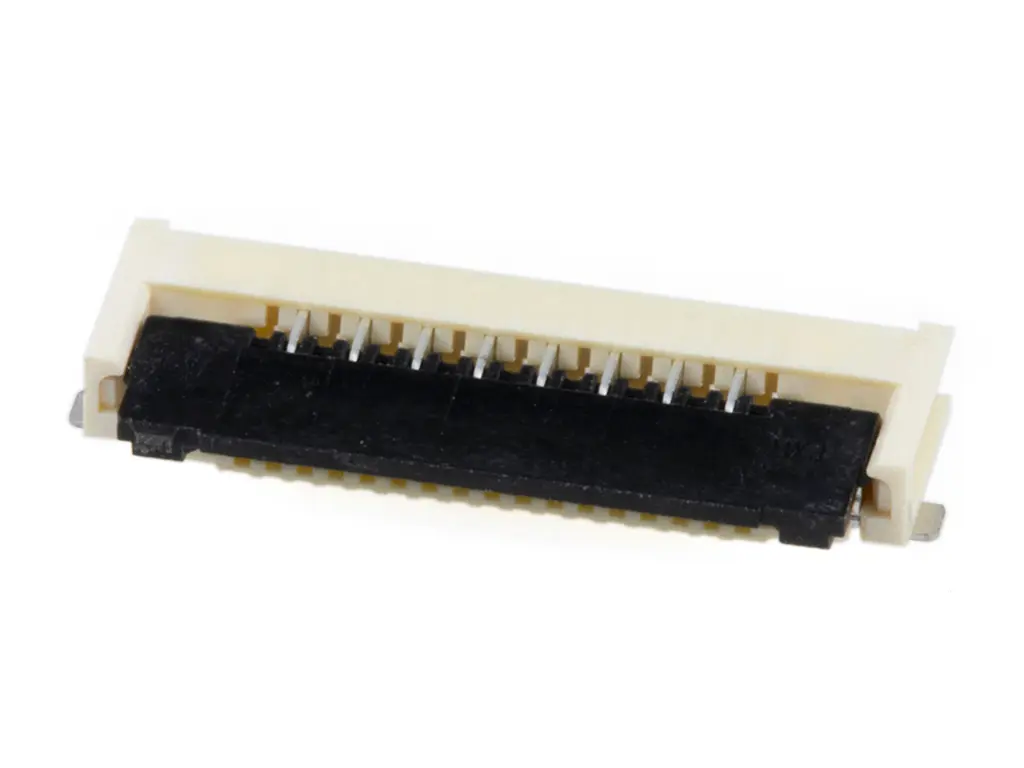 Produktfoto 1 von Molex 200529-0080, SMD gewinkelt FPC-Steckverbinder, 8-polig, Raster 1 mm, ZIF