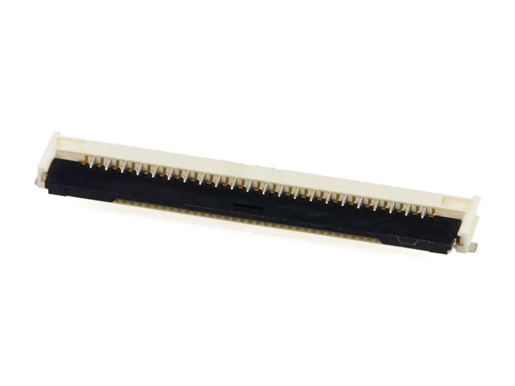 Produktfoto 1 von Molex 200529-0220, SMD gewinkelt FPC-Steckverbinder, 22-polig, Raster 1 mm, ZIF