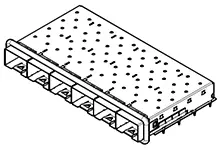 Produktfoto 1 von Molex Steckbarer E/A-Steckverbinder ZSFP+, 6-fach