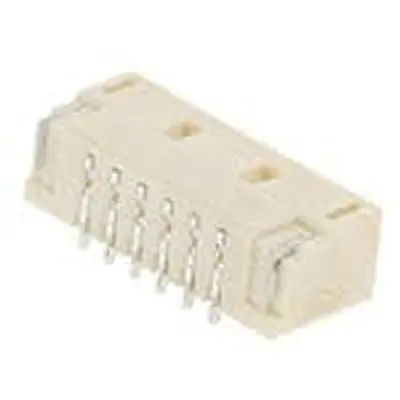 Produktfoto 1 von Molex 104127 Leiterplattenleiste Vertikal, 6-polig / 1-reihig, Raster 1 mm Raster Oberfläche, Ummantelt