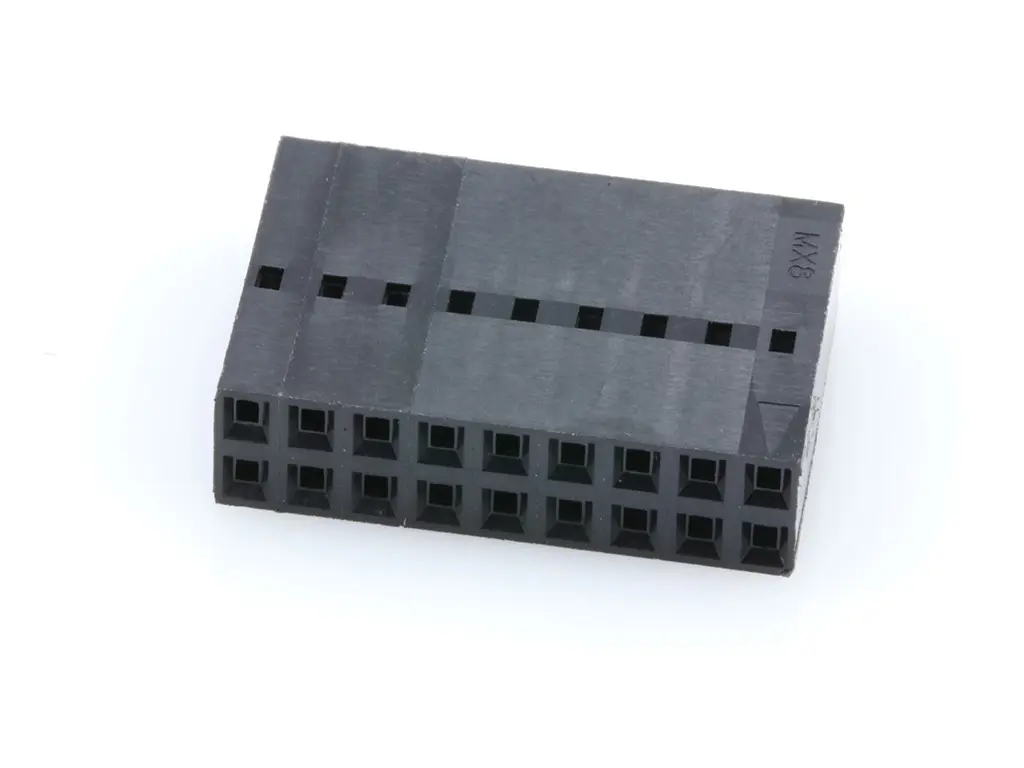 Produktfoto 1 von Molex 70450 Buchse Steckverbindergehäuse 2.54 mm, 18-polig / 2-reihig Gerade