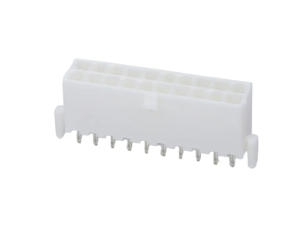 Produktfoto 1 von Molex 5566 Leiterplatten-Stiftleiste Vertikal, 20-polig / 2-reihig, Raster 4.2mm, Ummantelt