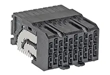 Produktfoto 1 von Molex 171750, 1.9 mm Backplane-Steckverbinder Anschluss, 40-polig Buchse, 4-reihig, gewinkelt 10