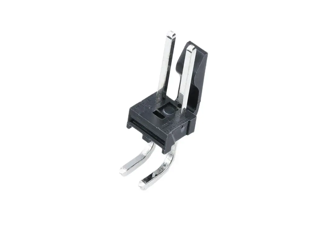 Molex 171814 Leiterplattenleiste gewinkelt, 2-polig / 1-reihig, Raster 3.96 mm Raster Durchsteckmontage, Ummantelt