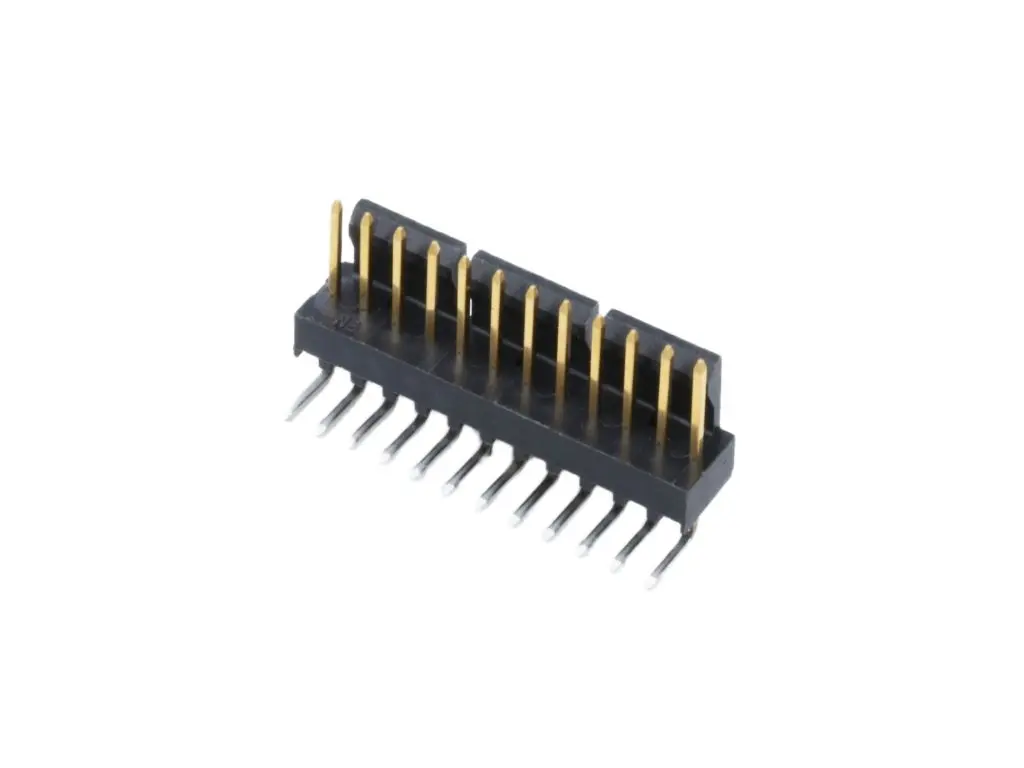 Produktfoto 1 von Molex 171857 Stift für Leiterplatten-Stiftleiste gewinkelt, 12-polig / 1-reihig, Raster 2.54 mm Raster