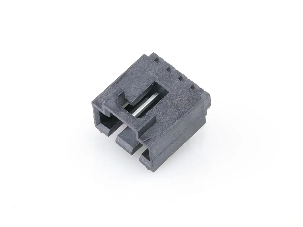 Produktfoto 1 von Molex 171974 Leiterplatten-Stiftleiste gewinkelt, 4-polig / 1-reihig, Raster 2.54mm, Ummantelt