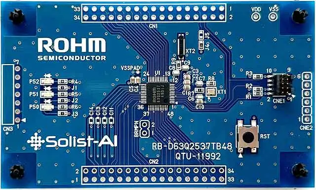 Produktfoto 1 von ROHM ML63Q2534 ML63Q2534-NNNTBZWAY, Evaluierungsplatine Entwicklungstool Sensor für Vorausschauende Fehlererkennung in