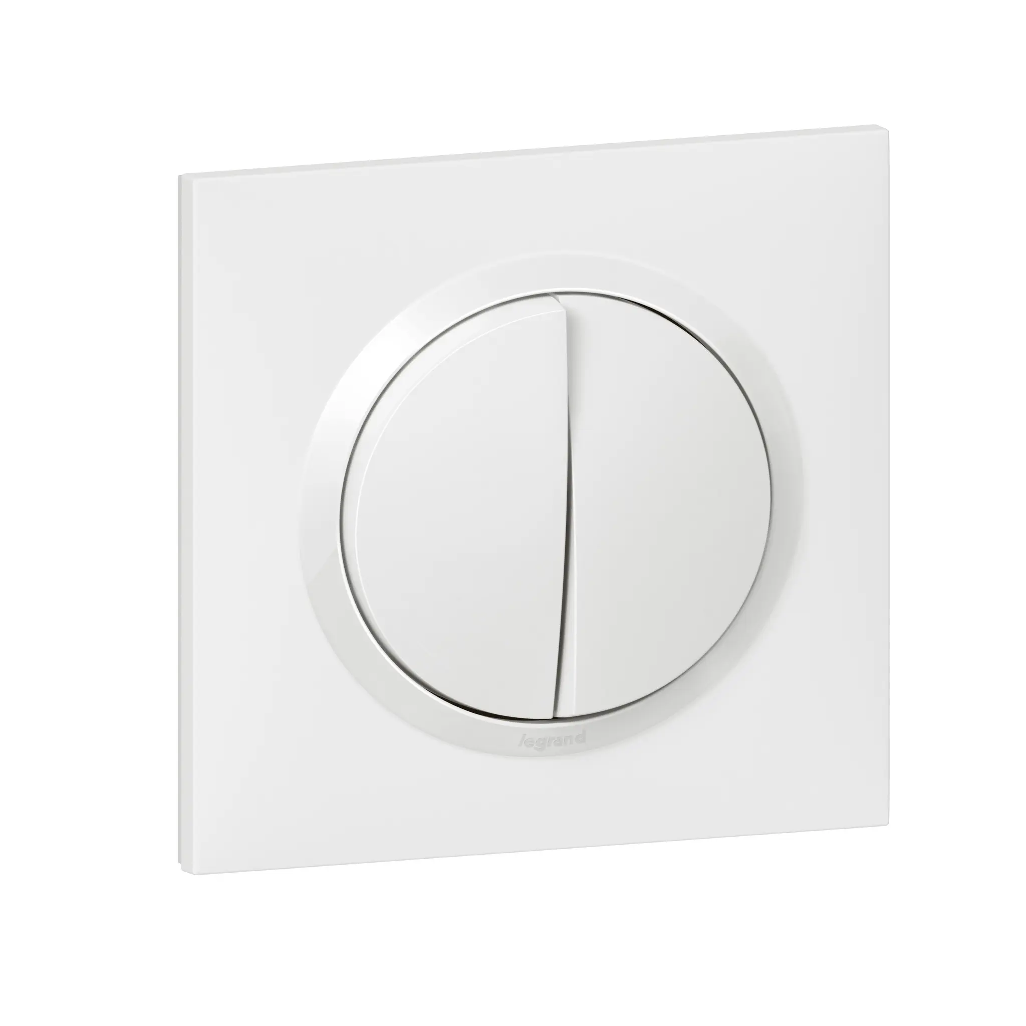 Produktfoto 1 von Legrand 6007 Drucktaster Lichtschalter 2-teilig, 5 Wege Weiß IP21D 10 A, Polycarbonat