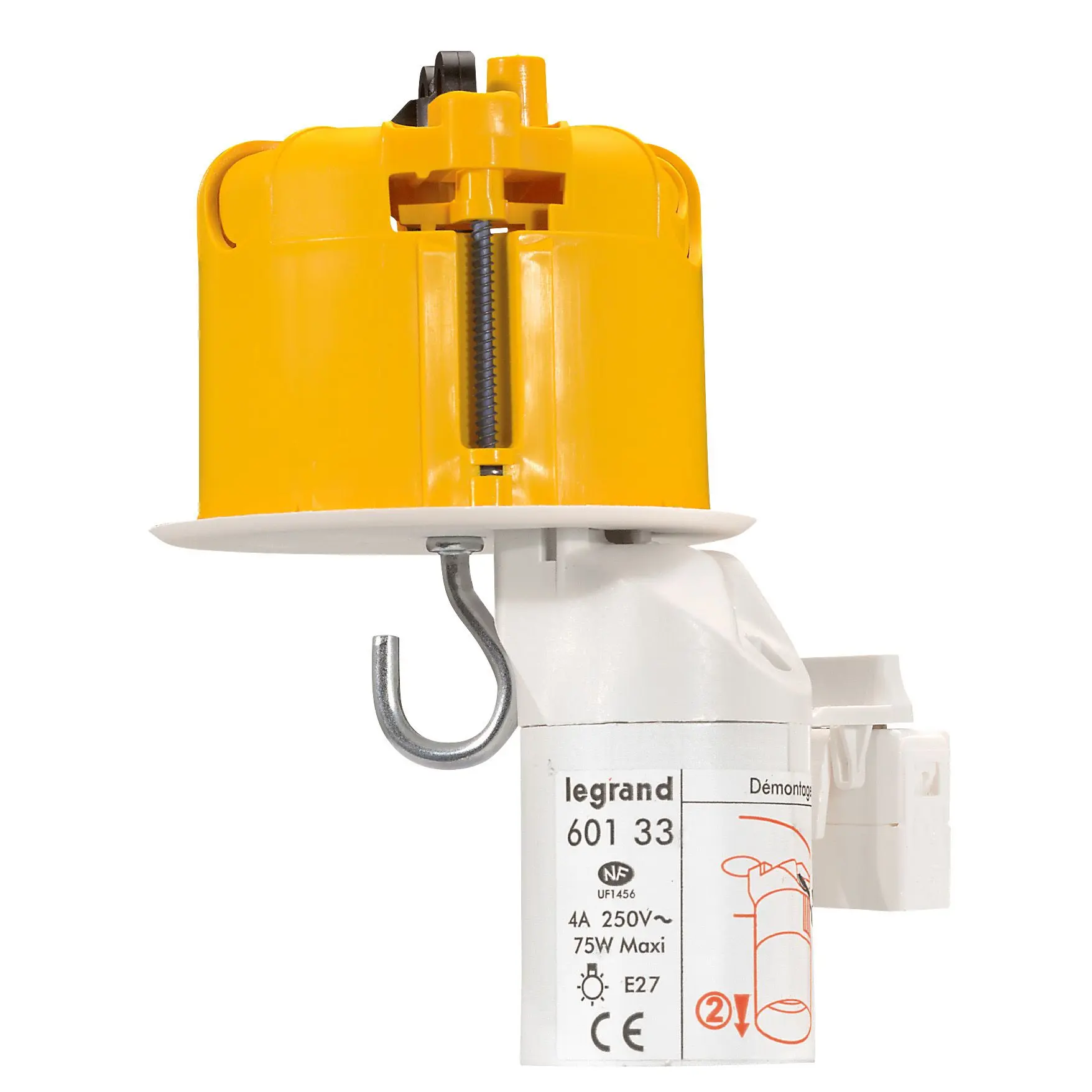 Produktfoto 1 von Legrand 0893 Einbaubox Weiß, Polypropylen NF, 50 mm IP20, Weiß