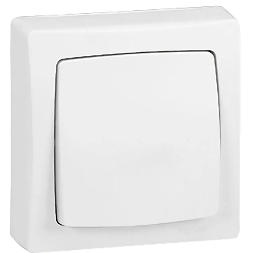 Legrand 0860 Drucktaster Lichtschalter 1-teilig, 2 Wege Weiß IP20