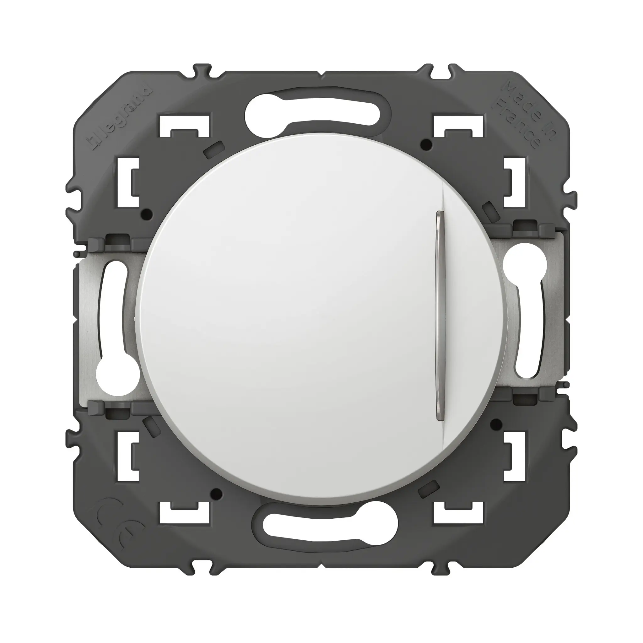 Produktfoto 1 von Legrand 6000 Drucktaster Lichtschalter 1-teilig, 2 Wege Weiß IP20 10 A, Polycarbonat, ABS