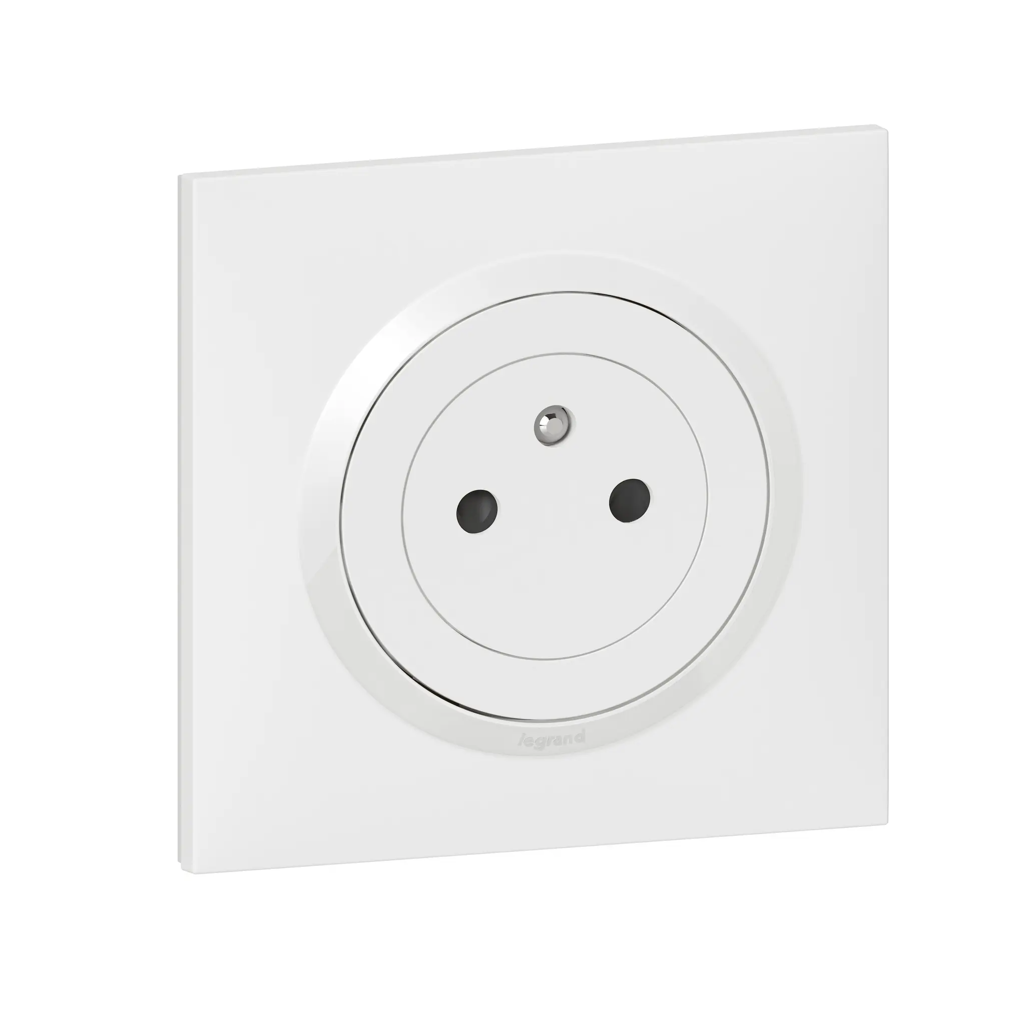 Produktfoto 1 von Legrand 6007 Steckdose 2P+T Innen Polycarbonat Weiß / 16 A