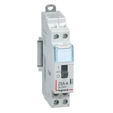 Produktfoto 1 von Legrand 4125 Schütz 230V-Spule, 2-polig, 230V / 25 A 230V 2200 W 3 Schließer Stillson-Rohr