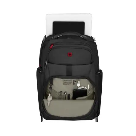Produktfoto 1 von Wenger Meteor Laptoptasche bis 17 Zoll, Laptop-Tasche Schwarz 15 % Polyester, 82 % recyceltes Polyester, 3 %