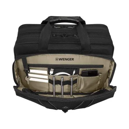 Produktfoto 1 von Wenger Legacy Black Laptoptasche bis 16 Zoll, Laptop-Tasche Schwarz 90 % recyceltes Polyester, 10 % Polyvinylchlorid 40