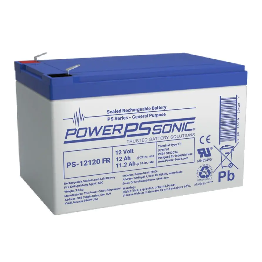 Produktfoto 1 von Power Sonic Abgedichteter Bleiakku, 12V / 12Ah, F1-Anschluss