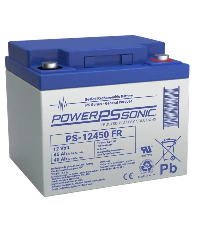 Produktfoto 1 von Power Sonic Abgedichteter Bleiakku, 12V / 45Ah, M6-Anschluss