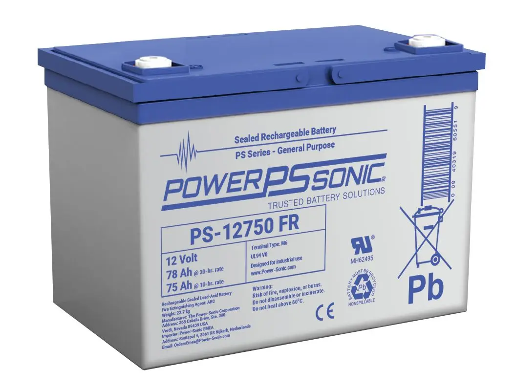 Produktfoto 1 von Power Sonic Abgedichteter Bleiakku, 12V / 78Ah, M6-Anschluss
