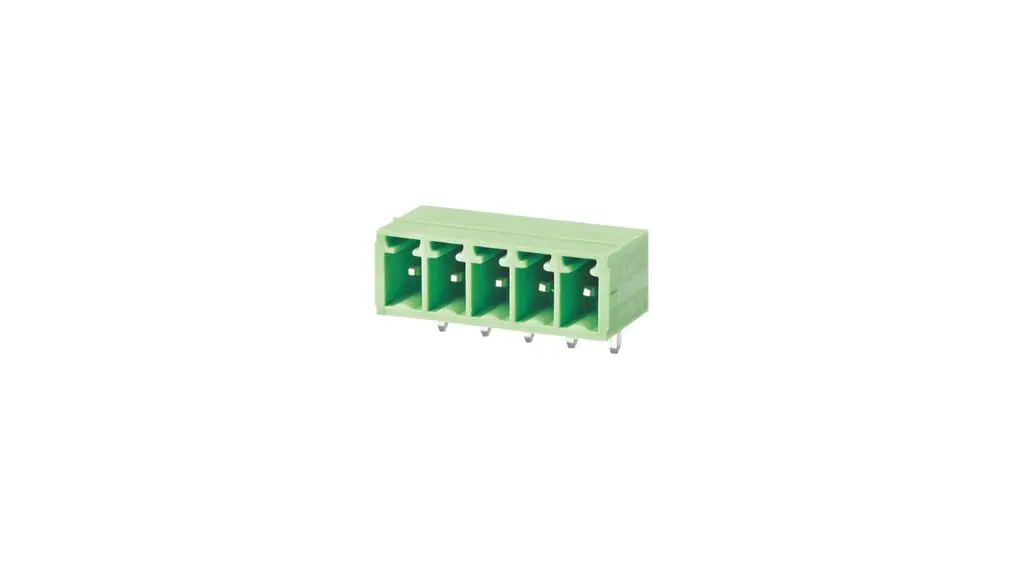 Produktfoto 1 von RND RND 205 Steckbarer Klemmenblock Stiftleiste 3-Kontakte 3.81mm-Raster gewinkelt