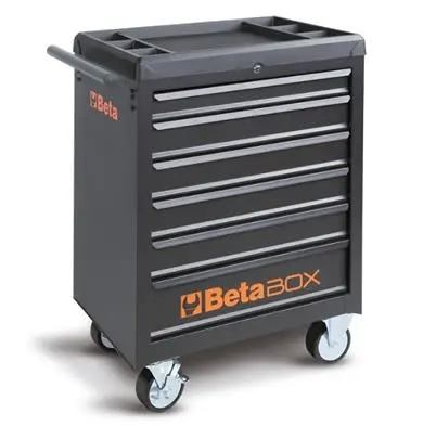 Produktfoto 1 von BETA ABS Werkzeugkisten und Werkzeugschränke 6 Schubladen mit Rädern, 970 mm x 775mm x 970 mm