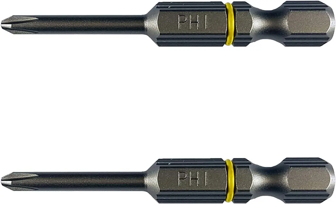 Produktfoto 1 von Vessel 1/4 in 50 mm Phillips Sechskant-Schraubendreherbit, Sechskant Speziallegierter Stahl, Zinkdruckguss, HSS,