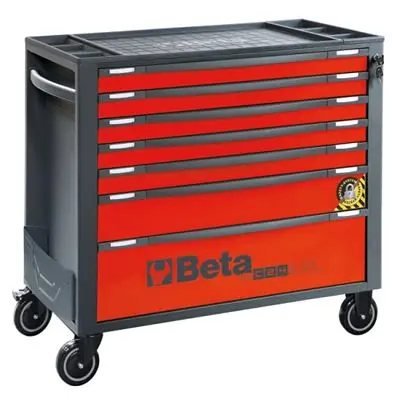 Produktfoto 1 von BETA Werkzeugwagen 7 Schubladen mit Rädern