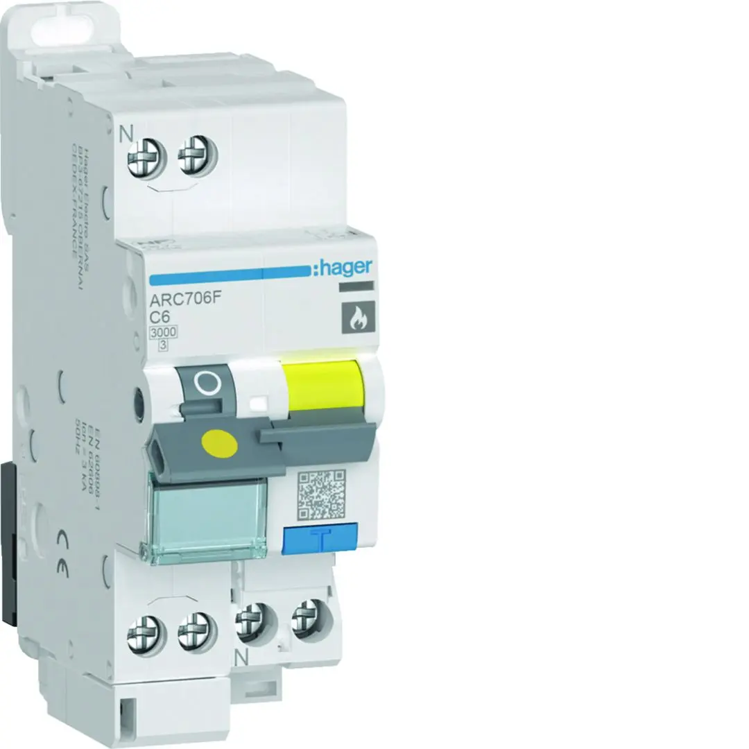 Produktfoto 1 von Hager Arc Industrie-Überspannungsableiter, Pol 2-polig 6 A 500 V ac